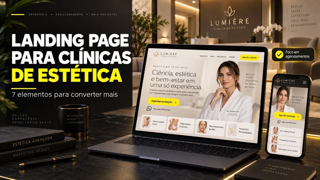 Landing Page para Clínicas de Estética: 7 elementos para converter mais